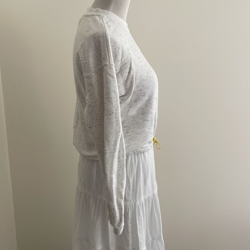 Speckle crop sweatshirt with drawstring waist by Vylette size XS - Picture 7 of 8